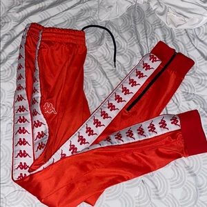 Kappa Red Draw String Sweats